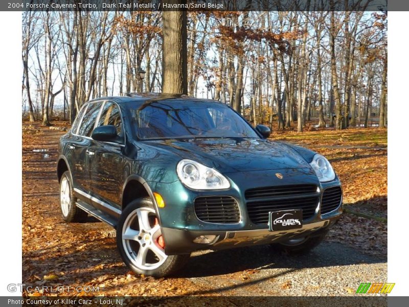 Dark Teal Metallic / Havanna/Sand Beige 2004 Porsche Cayenne Turbo