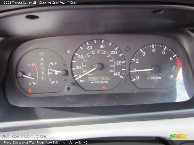 Graphite Gray Pearl / Gray 2001 Toyota Camry LE