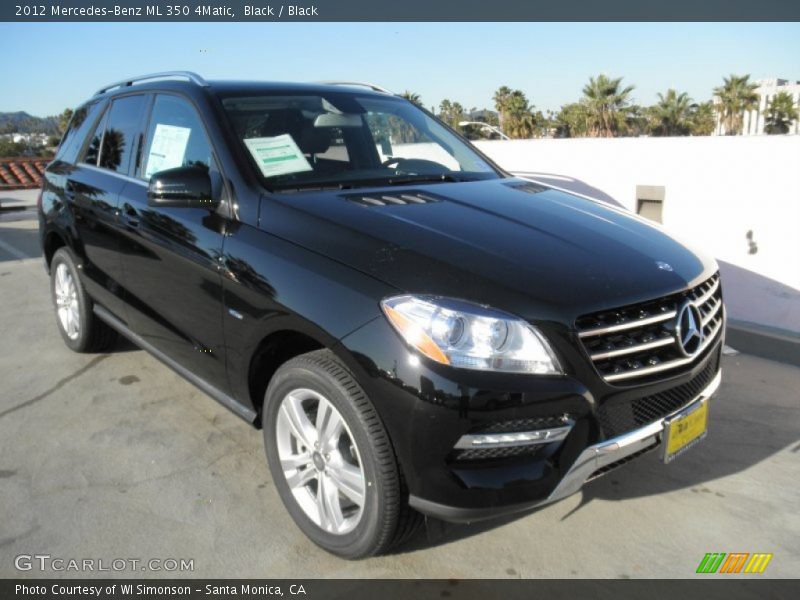 Black / Black 2012 Mercedes-Benz ML 350 4Matic