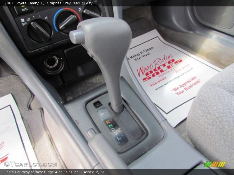 Graphite Gray Pearl / Gray 2001 Toyota Camry LE