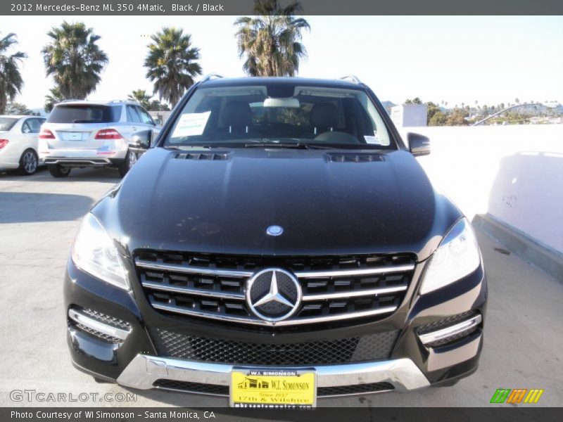 Black / Black 2012 Mercedes-Benz ML 350 4Matic