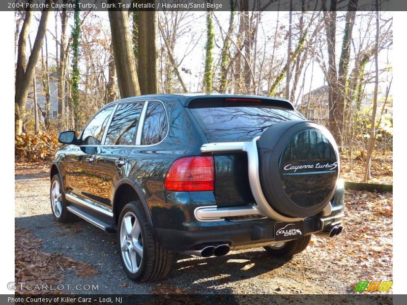 Dark Teal Metallic / Havanna/Sand Beige 2004 Porsche Cayenne Turbo