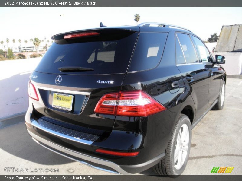 Black / Black 2012 Mercedes-Benz ML 350 4Matic