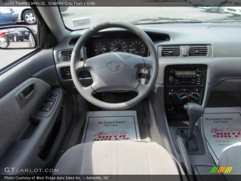 Graphite Gray Pearl / Gray 2001 Toyota Camry LE