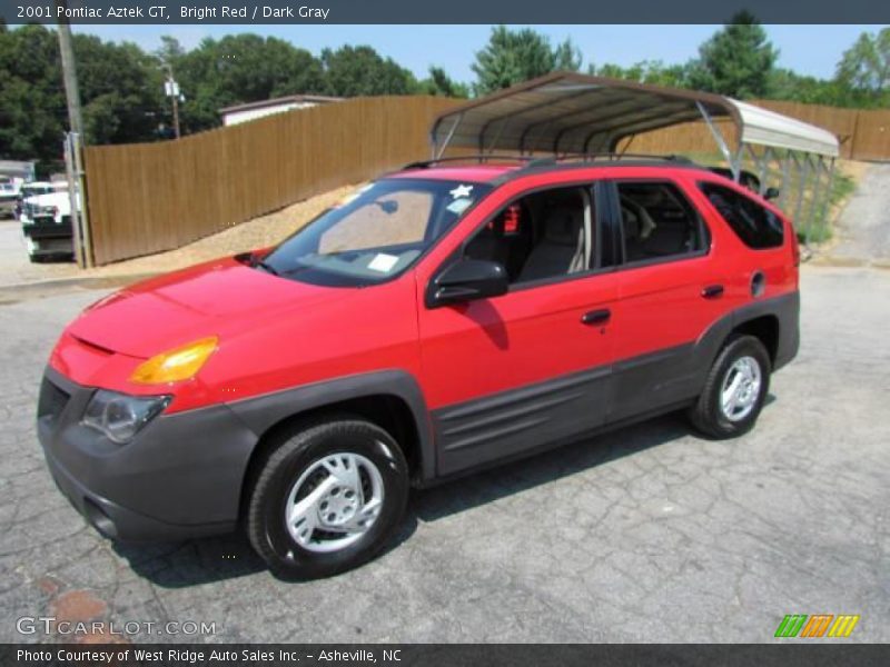 Bright Red / Dark Gray 2001 Pontiac Aztek GT