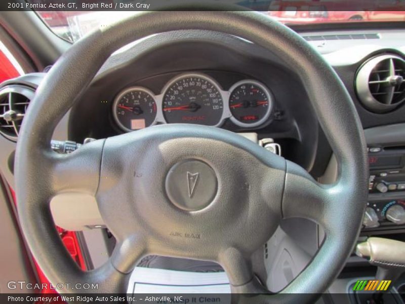 Bright Red / Dark Gray 2001 Pontiac Aztek GT