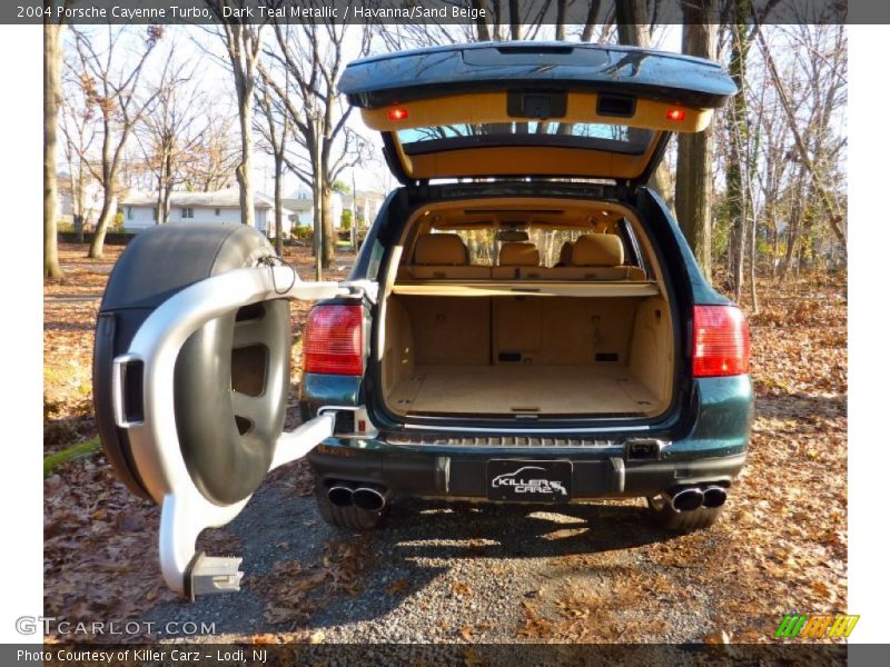 Dark Teal Metallic / Havanna/Sand Beige 2004 Porsche Cayenne Turbo