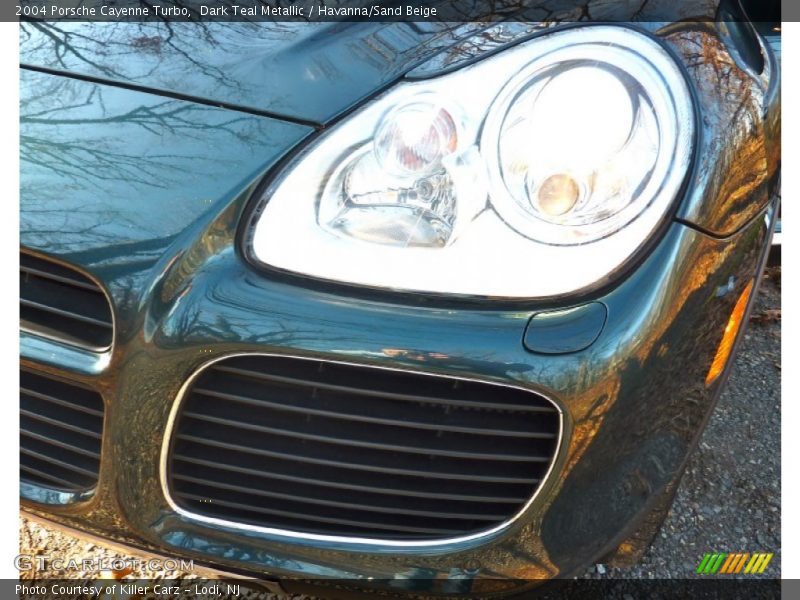 Dark Teal Metallic / Havanna/Sand Beige 2004 Porsche Cayenne Turbo