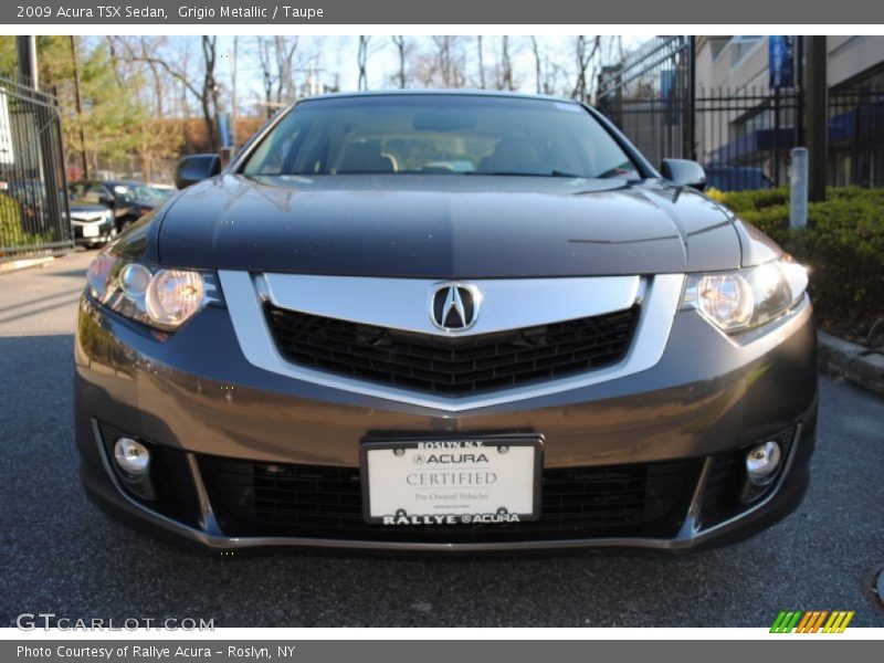 Grigio Metallic / Taupe 2009 Acura TSX Sedan