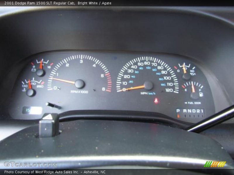 Bright White / Agate 2001 Dodge Ram 1500 SLT Regular Cab