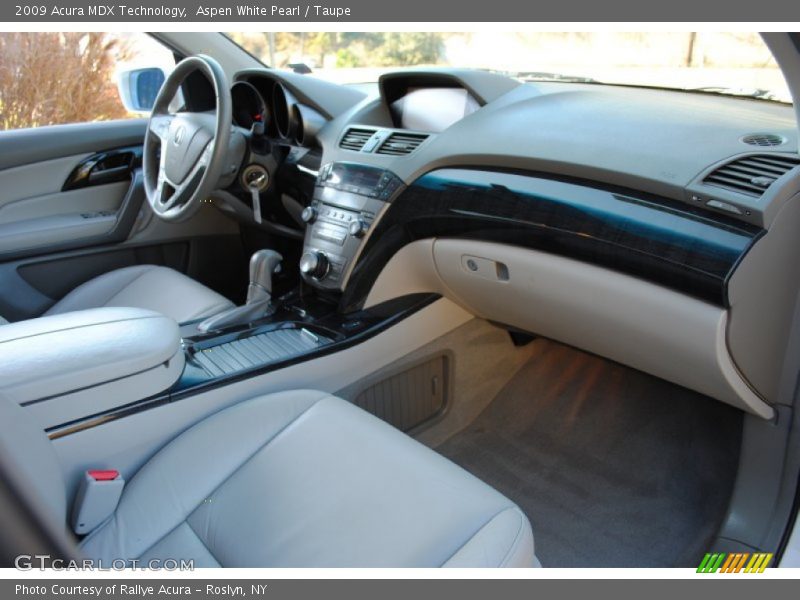 Aspen White Pearl / Taupe 2009 Acura MDX Technology