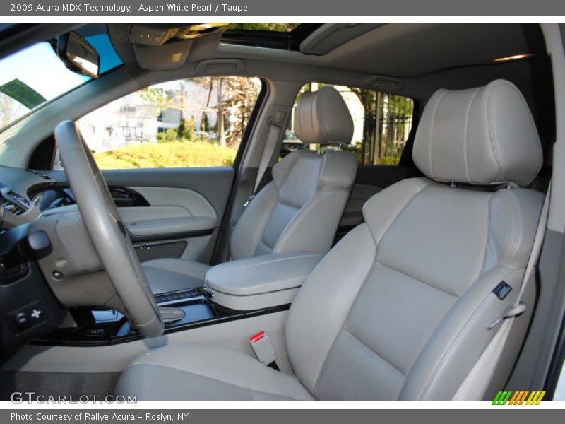 Aspen White Pearl / Taupe 2009 Acura MDX Technology