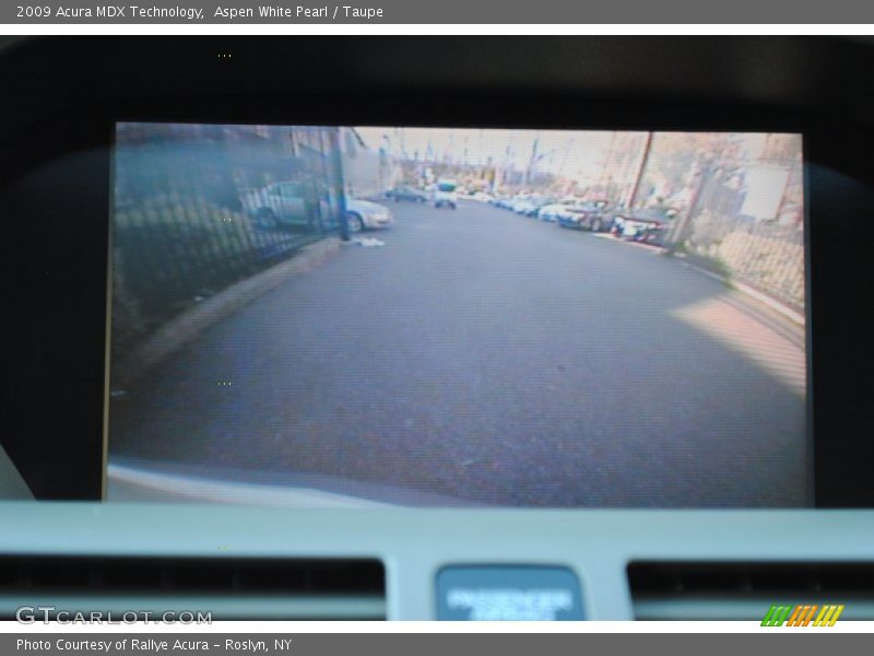 Aspen White Pearl / Taupe 2009 Acura MDX Technology