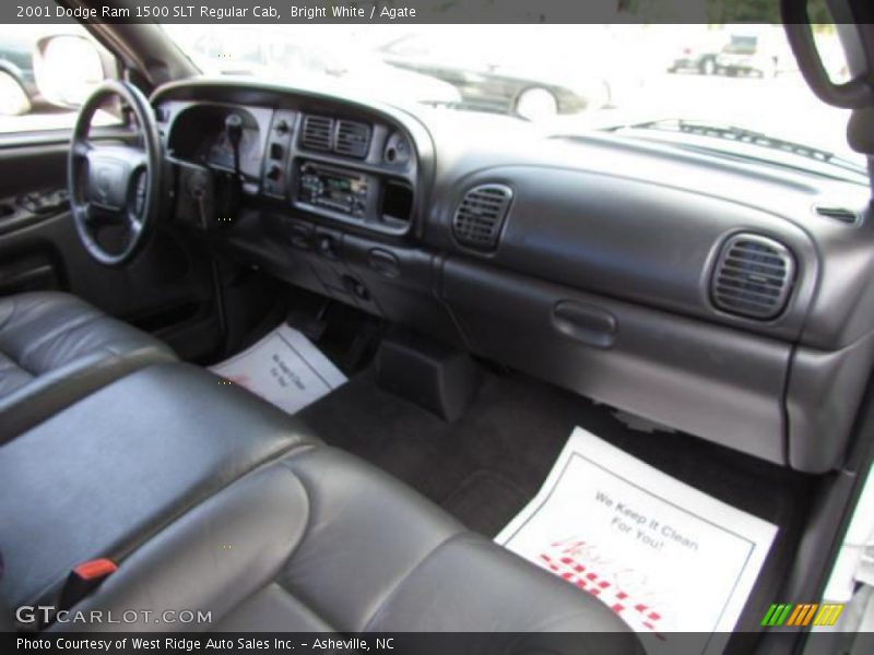 Bright White / Agate 2001 Dodge Ram 1500 SLT Regular Cab