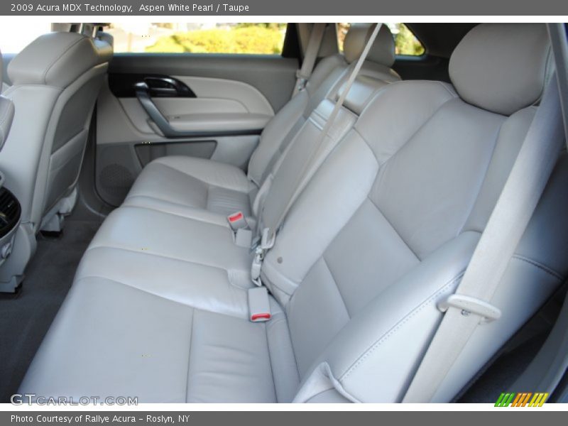 Aspen White Pearl / Taupe 2009 Acura MDX Technology