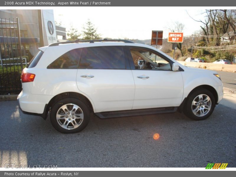 Aspen White Pearl / Parchment 2008 Acura MDX Technology