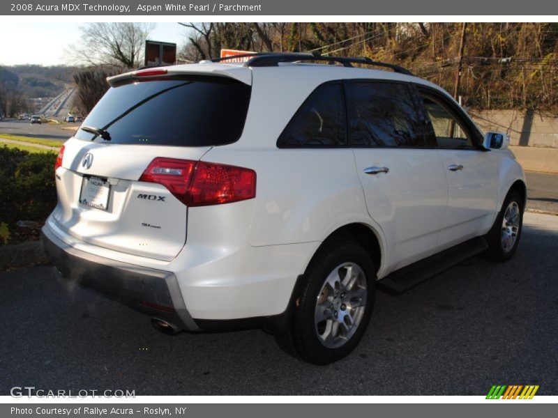 Aspen White Pearl / Parchment 2008 Acura MDX Technology