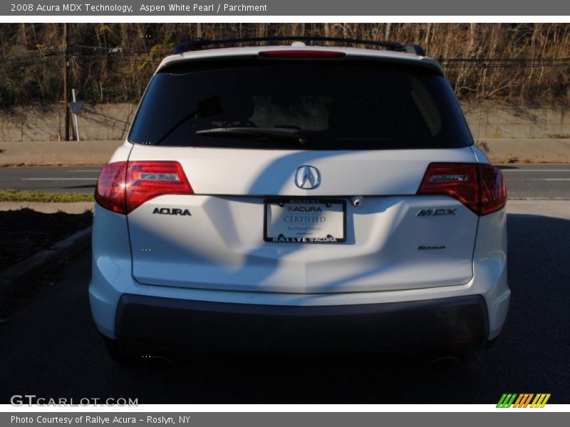Aspen White Pearl / Parchment 2008 Acura MDX Technology