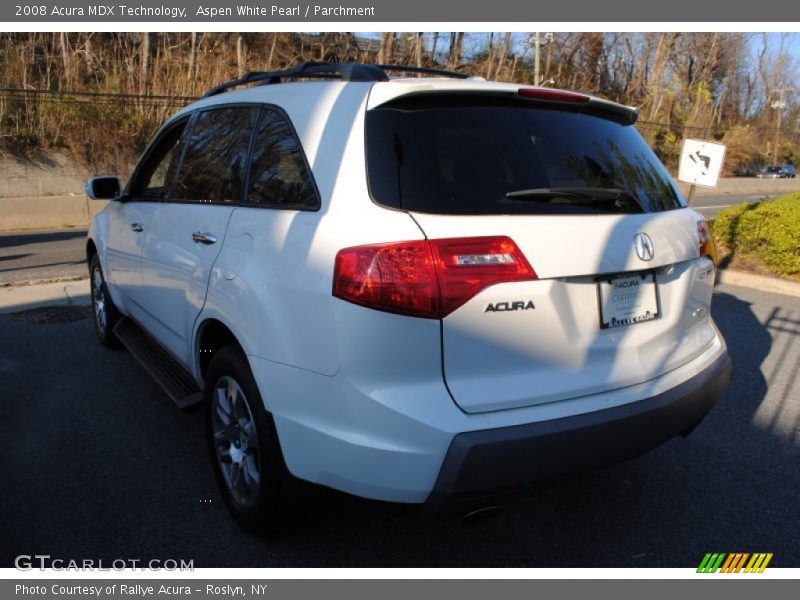 Aspen White Pearl / Parchment 2008 Acura MDX Technology
