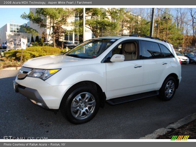 Aspen White Pearl / Parchment 2008 Acura MDX Technology