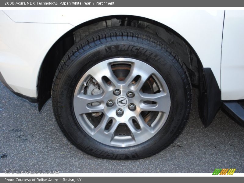 Aspen White Pearl / Parchment 2008 Acura MDX Technology