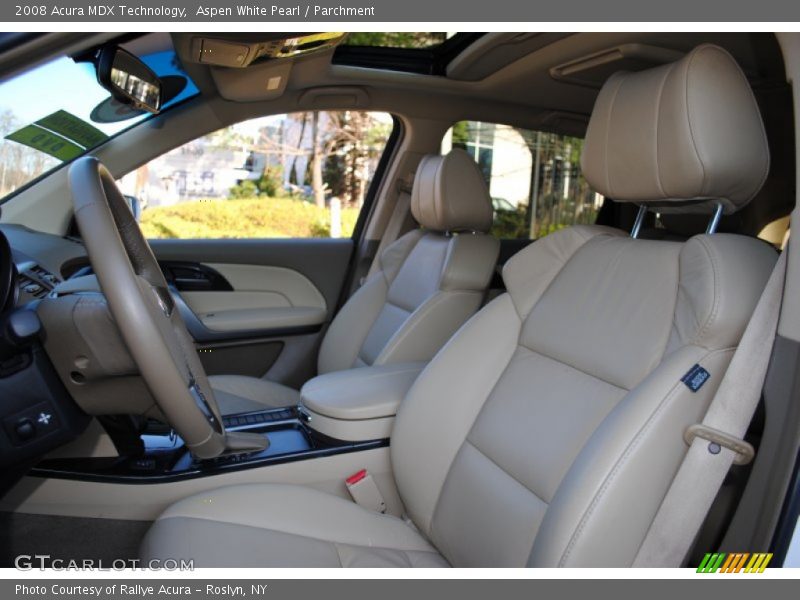 Aspen White Pearl / Parchment 2008 Acura MDX Technology