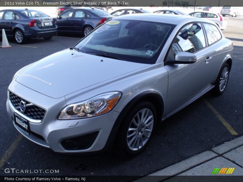 Premium Electric Silver Metallic / Off Black T-Tec 2011 Volvo C30 T5