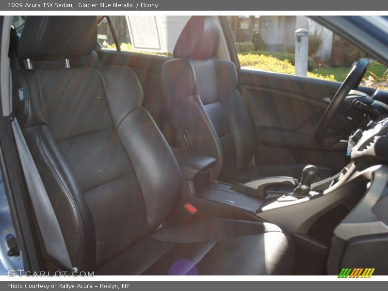 Glacier Blue Metallic / Ebony 2009 Acura TSX Sedan