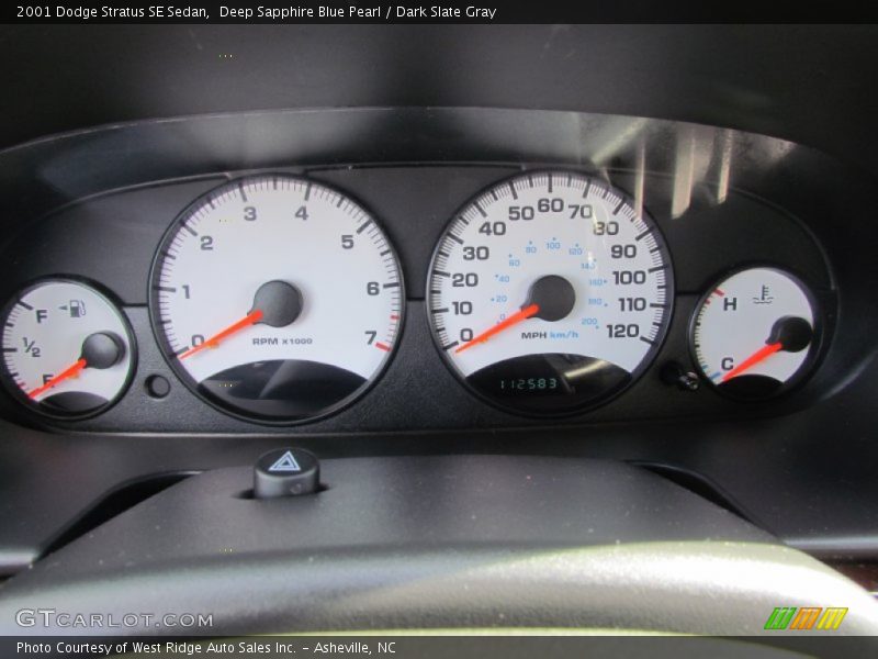  2001 Stratus SE Sedan SE Sedan Gauges