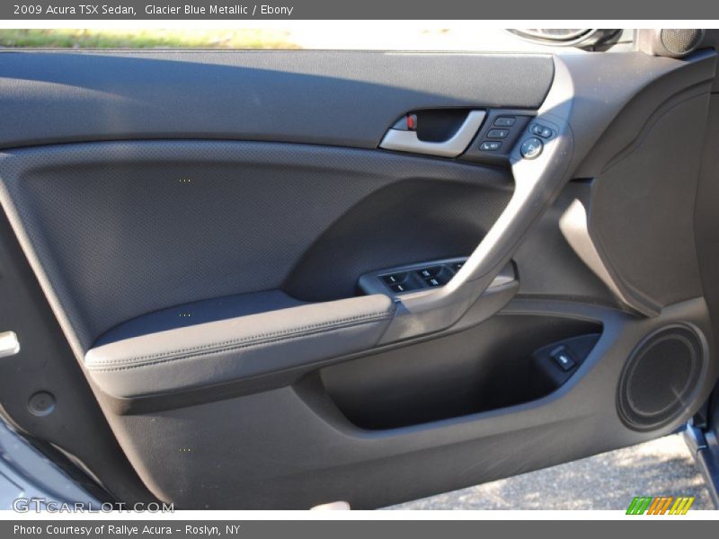 Glacier Blue Metallic / Ebony 2009 Acura TSX Sedan
