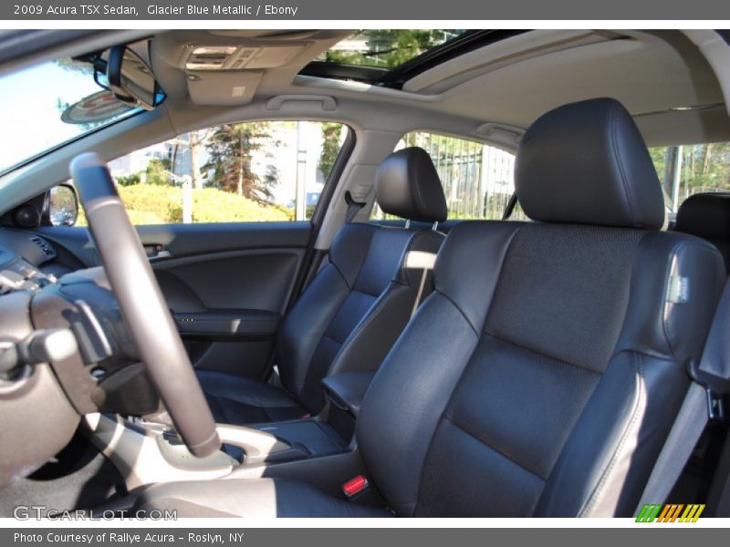 Glacier Blue Metallic / Ebony 2009 Acura TSX Sedan