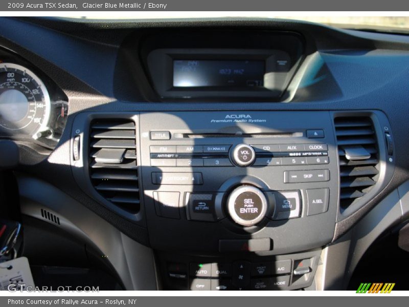 Glacier Blue Metallic / Ebony 2009 Acura TSX Sedan