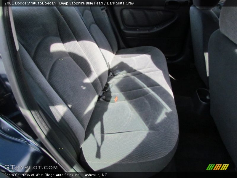 Deep Sapphire Blue Pearl / Dark Slate Gray 2001 Dodge Stratus SE Sedan
