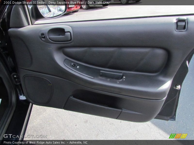 Deep Sapphire Blue Pearl / Dark Slate Gray 2001 Dodge Stratus SE Sedan
