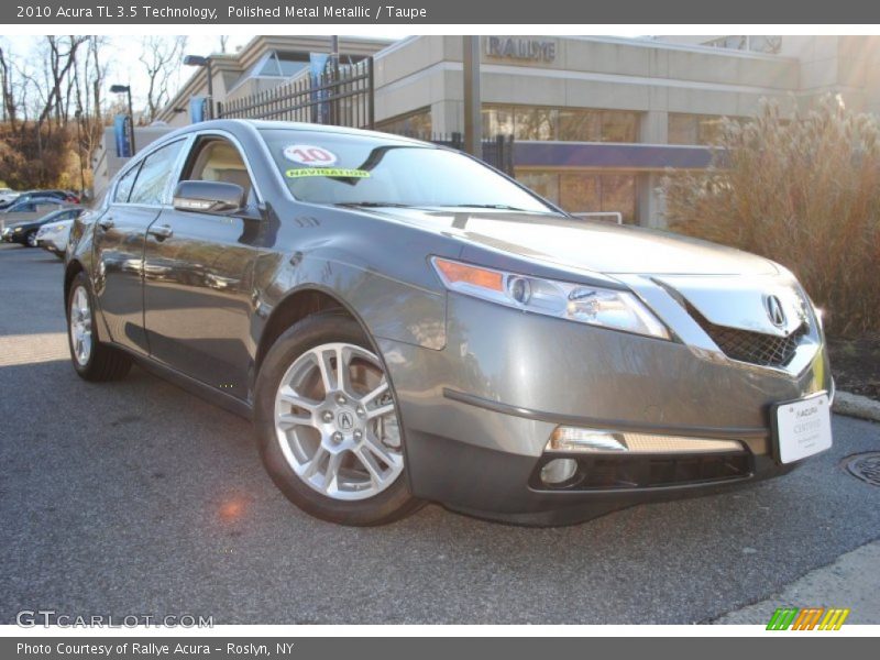 Polished Metal Metallic / Taupe 2010 Acura TL 3.5 Technology