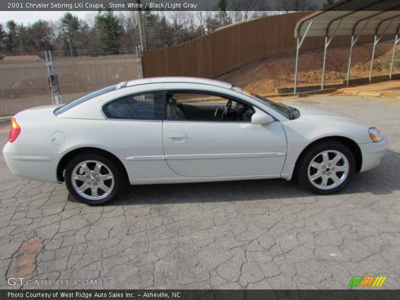 Stone White / Black/Light Gray 2001 Chrysler Sebring LXi Coupe