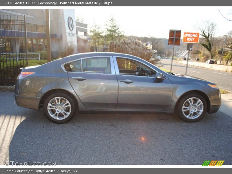 Polished Metal Metallic / Taupe 2010 Acura TL 3.5 Technology