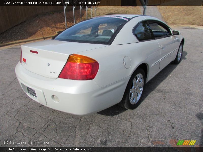 Stone White / Black/Light Gray 2001 Chrysler Sebring LXi Coupe