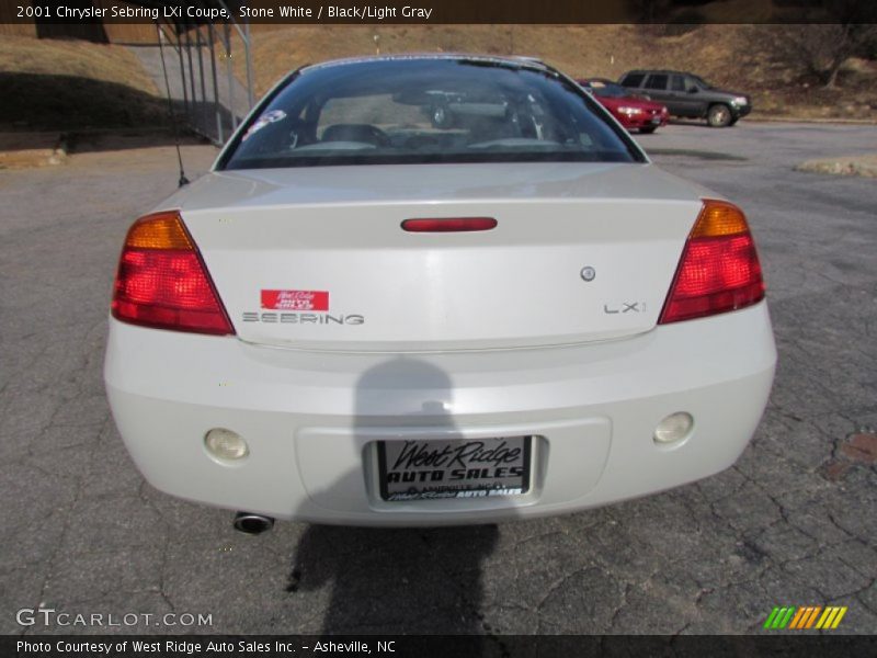 Stone White / Black/Light Gray 2001 Chrysler Sebring LXi Coupe