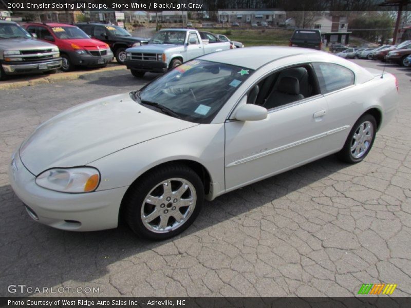 Stone White / Black/Light Gray 2001 Chrysler Sebring LXi Coupe