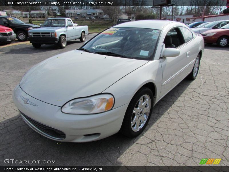 Stone White / Black/Light Gray 2001 Chrysler Sebring LXi Coupe