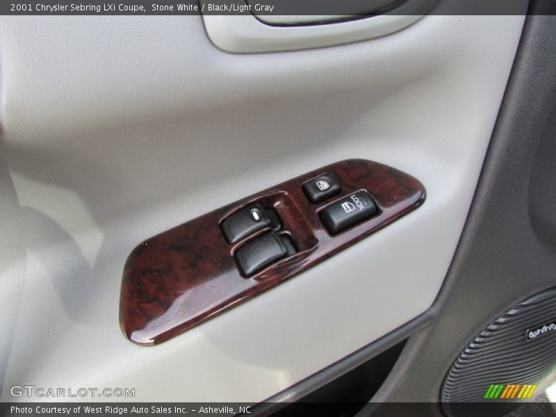 Stone White / Black/Light Gray 2001 Chrysler Sebring LXi Coupe