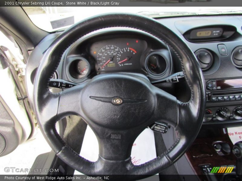 Stone White / Black/Light Gray 2001 Chrysler Sebring LXi Coupe