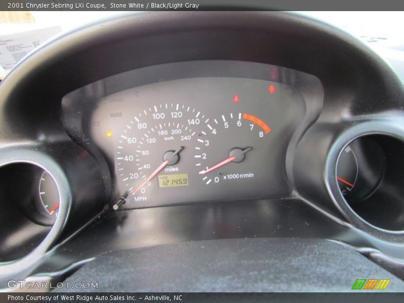 Stone White / Black/Light Gray 2001 Chrysler Sebring LXi Coupe