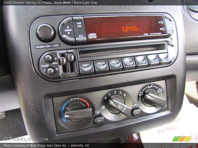 Stone White / Black/Light Gray 2001 Chrysler Sebring LXi Coupe