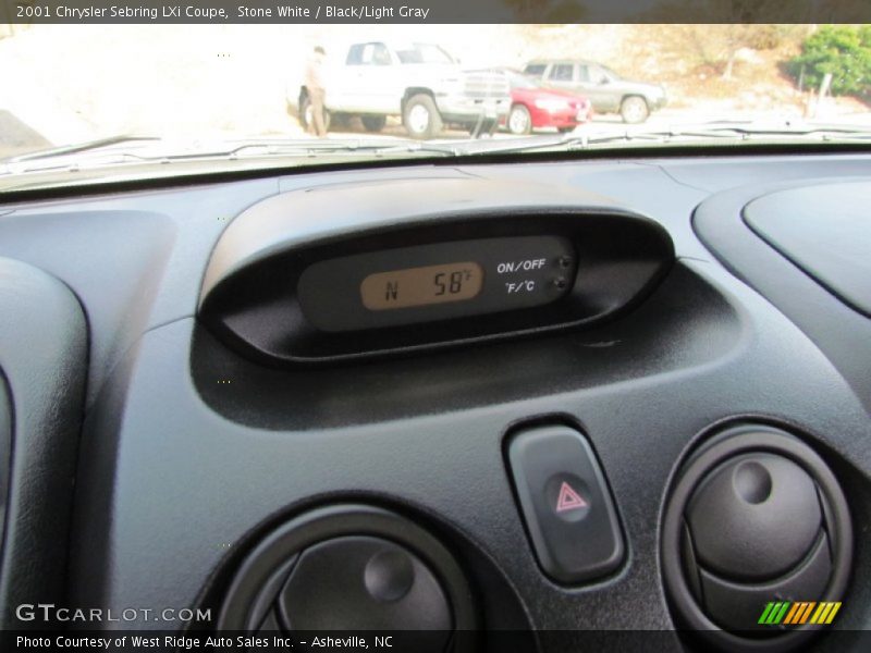 Stone White / Black/Light Gray 2001 Chrysler Sebring LXi Coupe