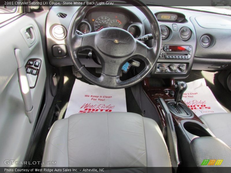 Stone White / Black/Light Gray 2001 Chrysler Sebring LXi Coupe