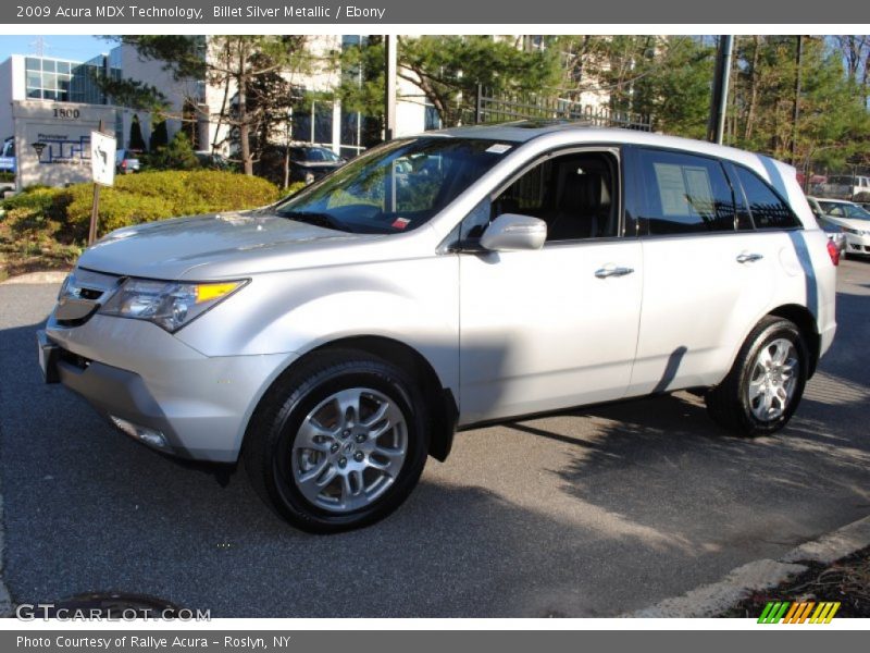 Billet Silver Metallic / Ebony 2009 Acura MDX Technology