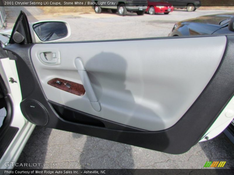 Stone White / Black/Light Gray 2001 Chrysler Sebring LXi Coupe