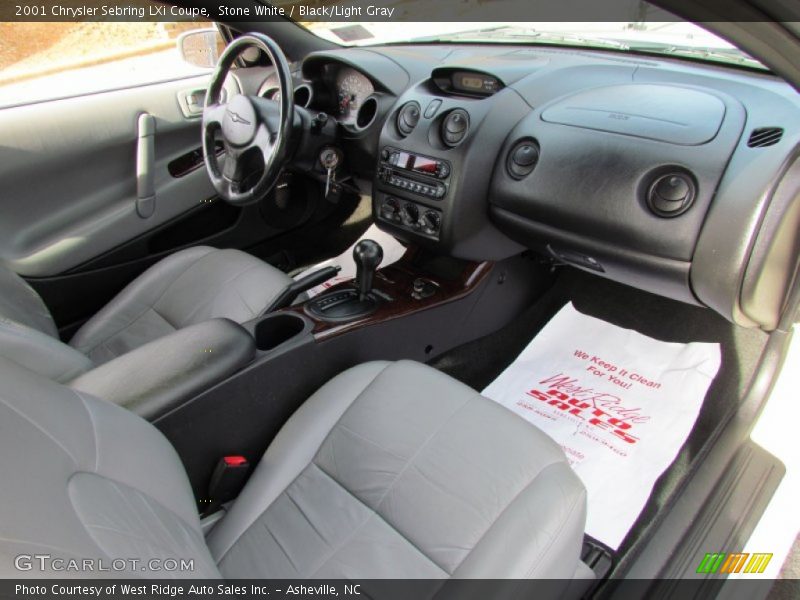 Stone White / Black/Light Gray 2001 Chrysler Sebring LXi Coupe